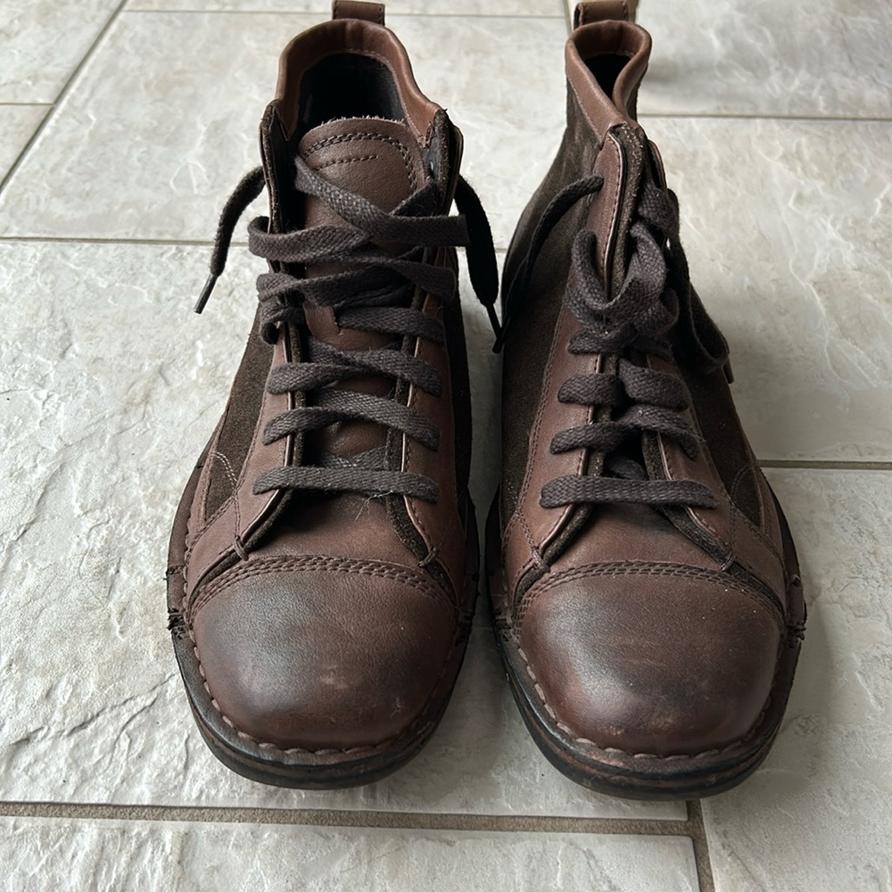 John Varvatos Brown Leather Shoes Sz 10